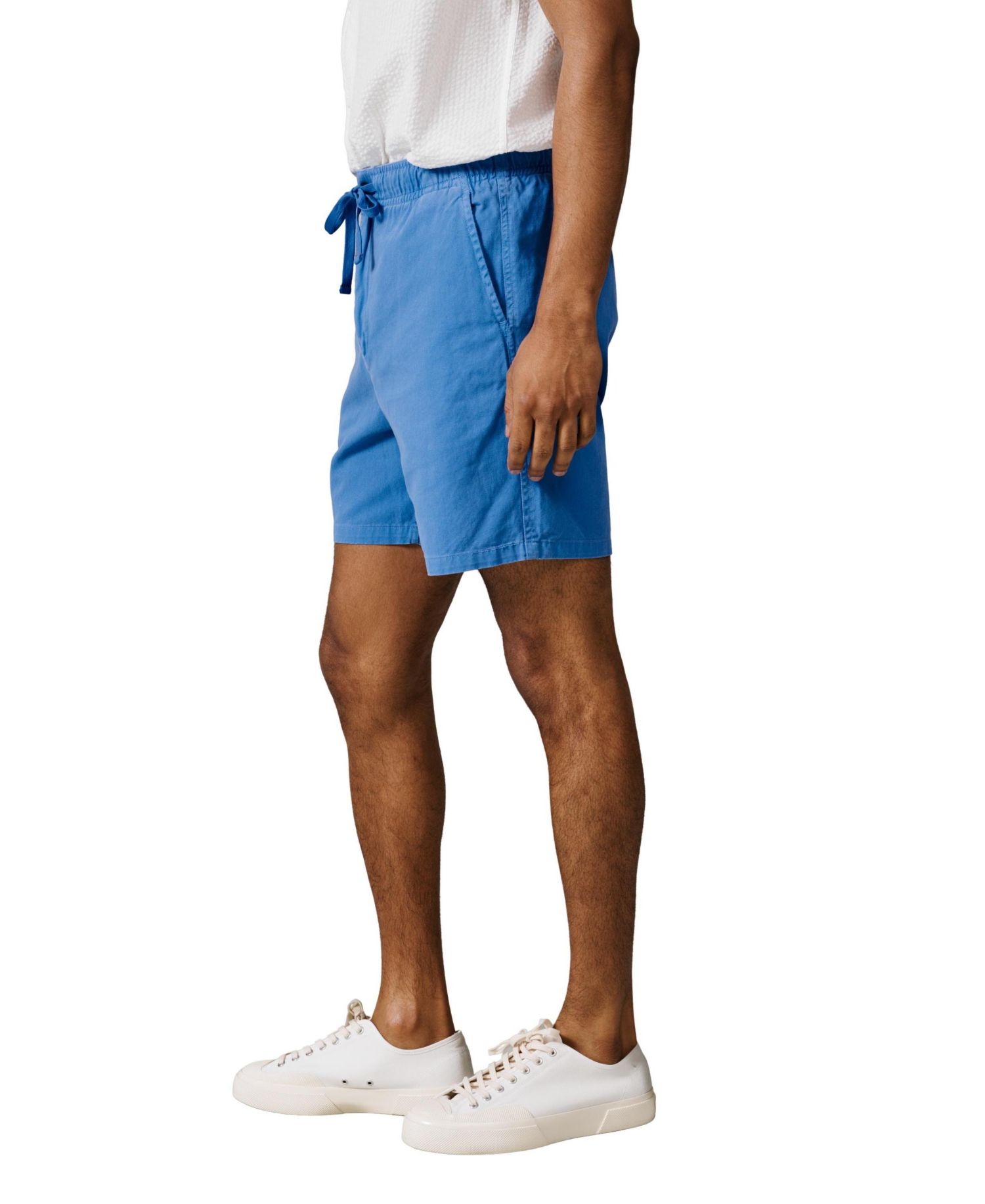 Men's Allanby Drawstring Cotton Shorts, 6.3" Inseam