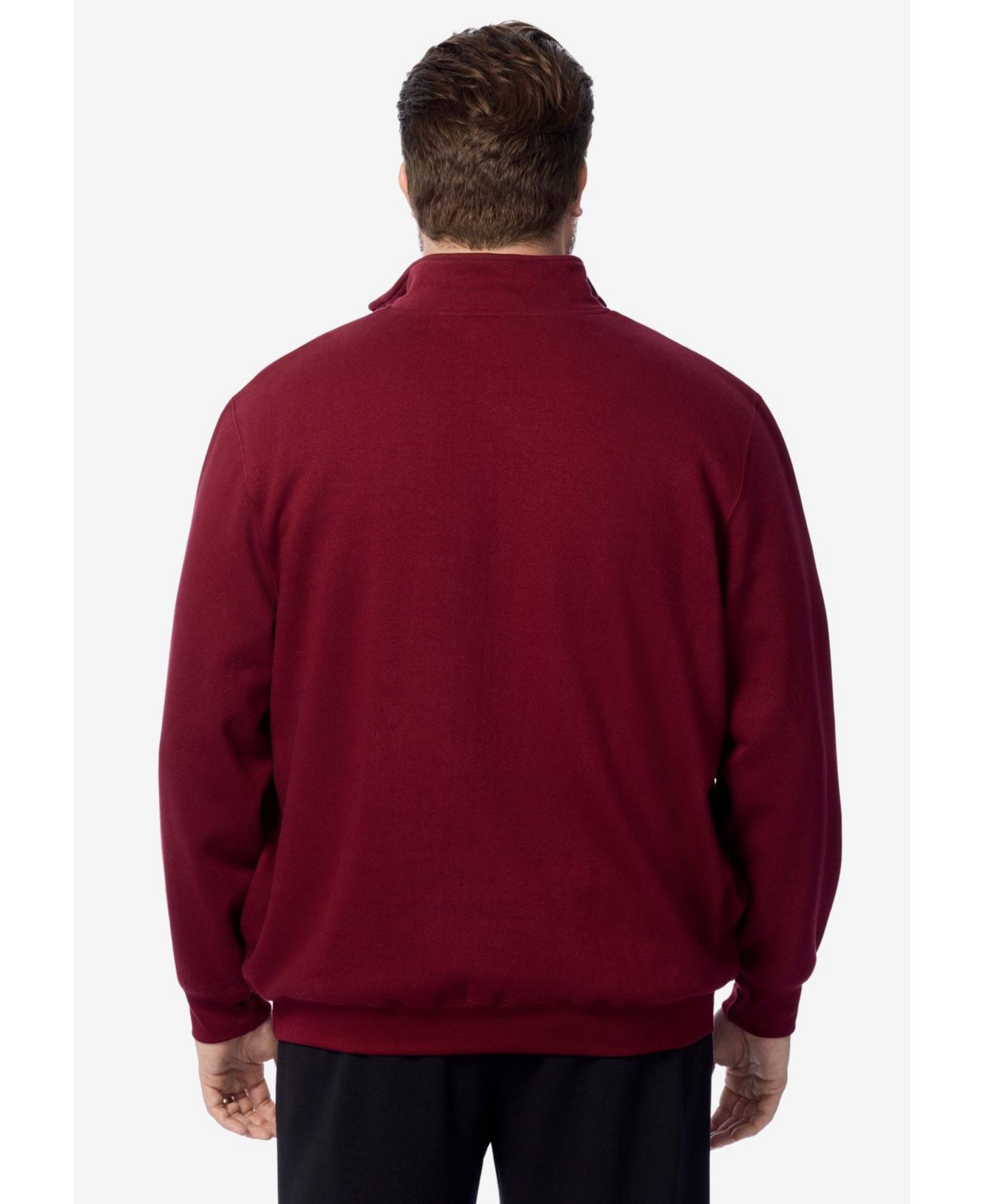 Men's Big & Tall Quarter-Zip Fleece Sweatshirt