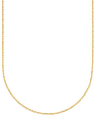 Sparkle Chain 20" Necklace in 10k Yellow Gold (2mm)