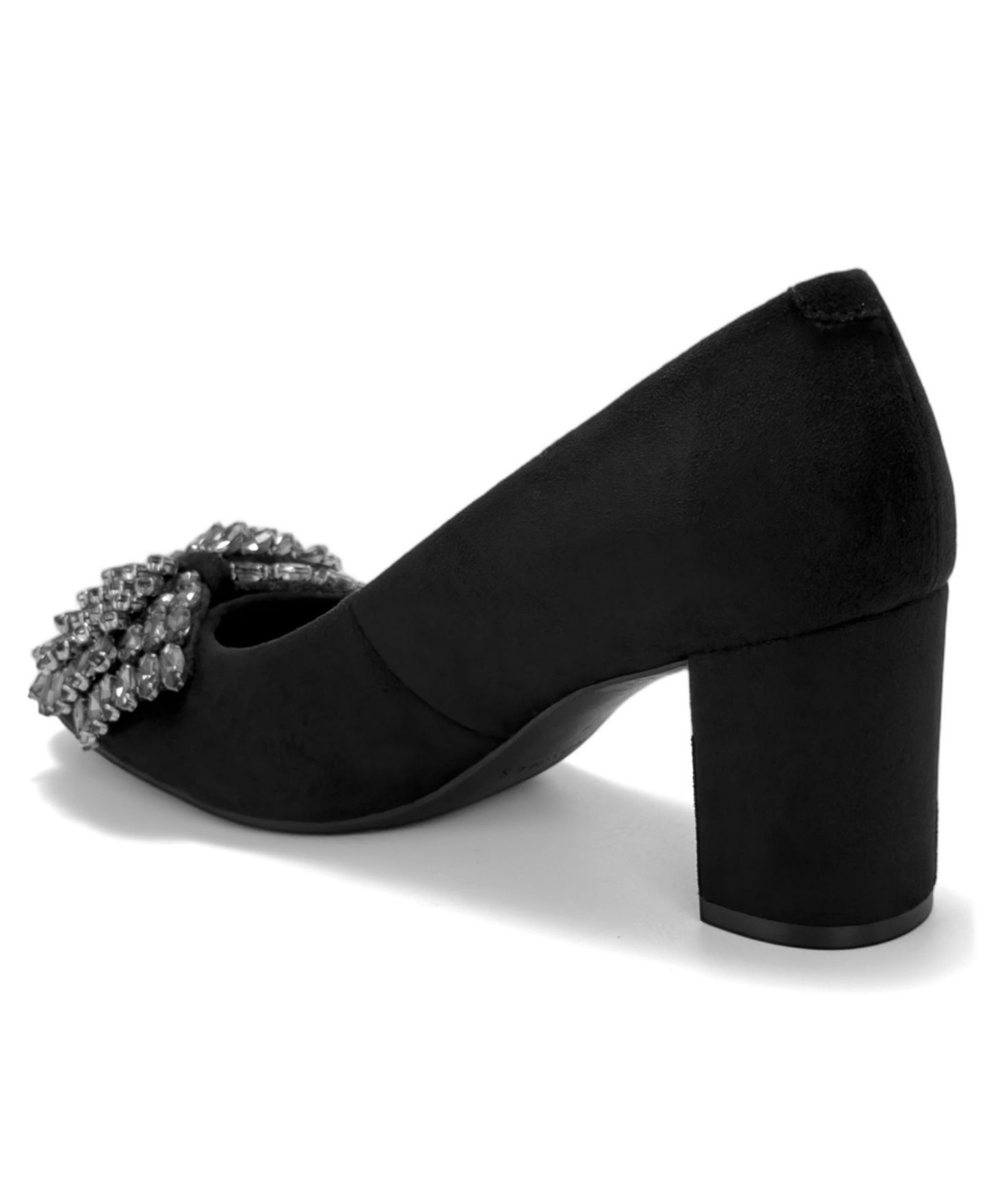 Женские нарядные туфли-лодочки Aerosoles Betsy с бантом, цвет: Чёрный искусственный замшевый — фото 6