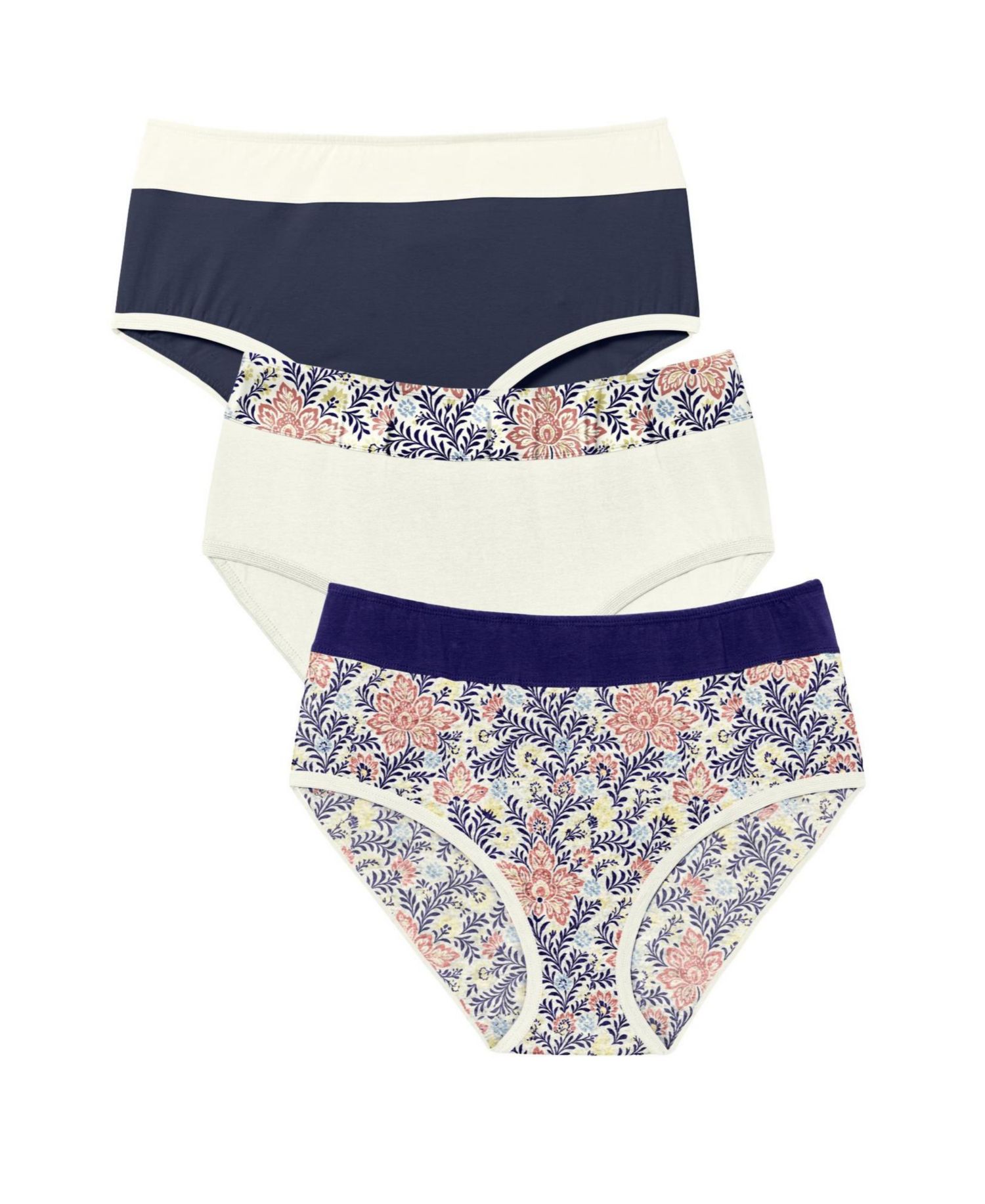 Regular Full-Coverage Stretch Color-Block Brief, 3-Pack