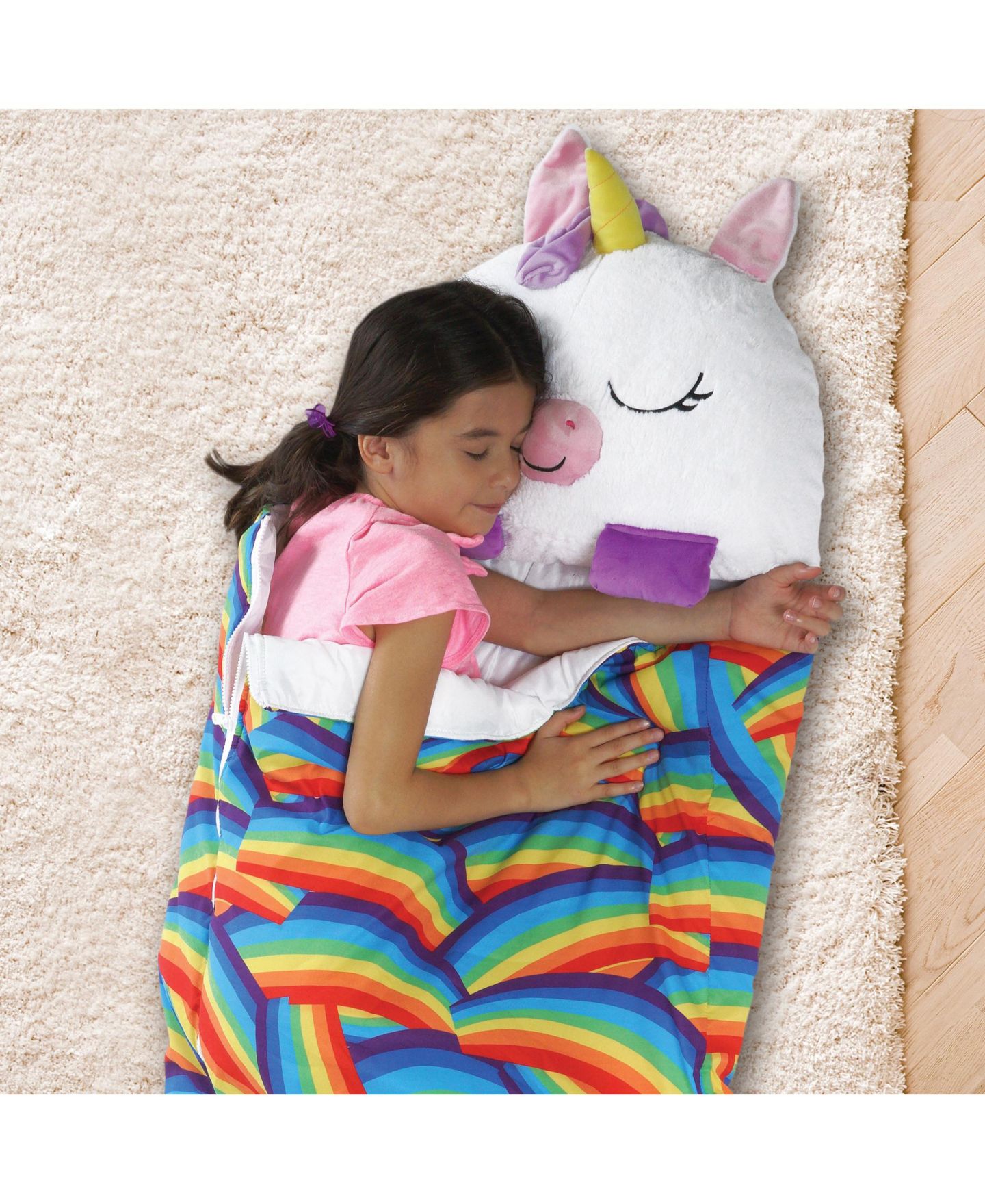 Детская мягкая игрушка Happy Nappers Weighted Unicorn Plush, Large — фото 6