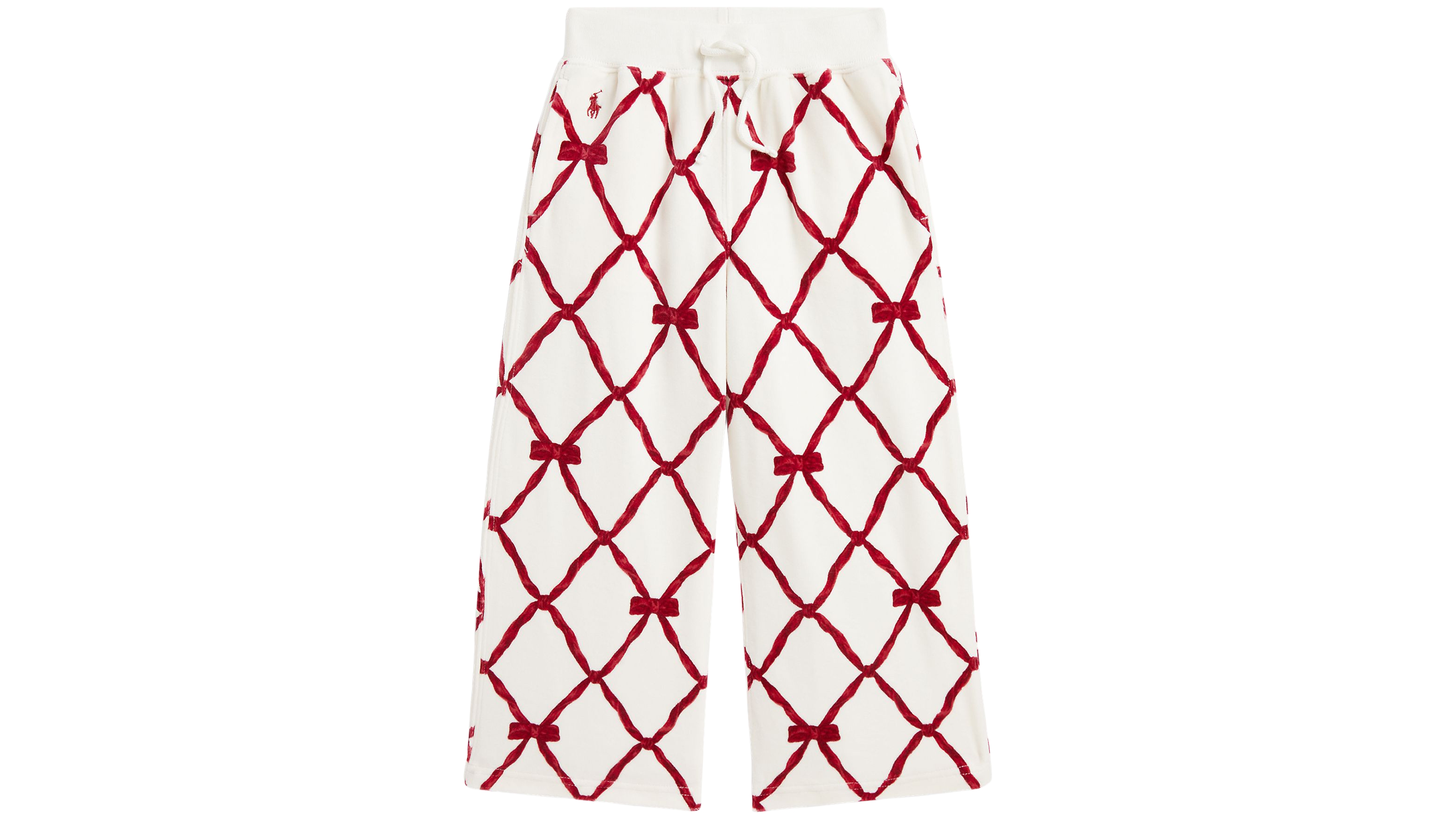 Polo Ralph Lauren Girls' 2T-6X Velour Wide-Leg Sweatpant