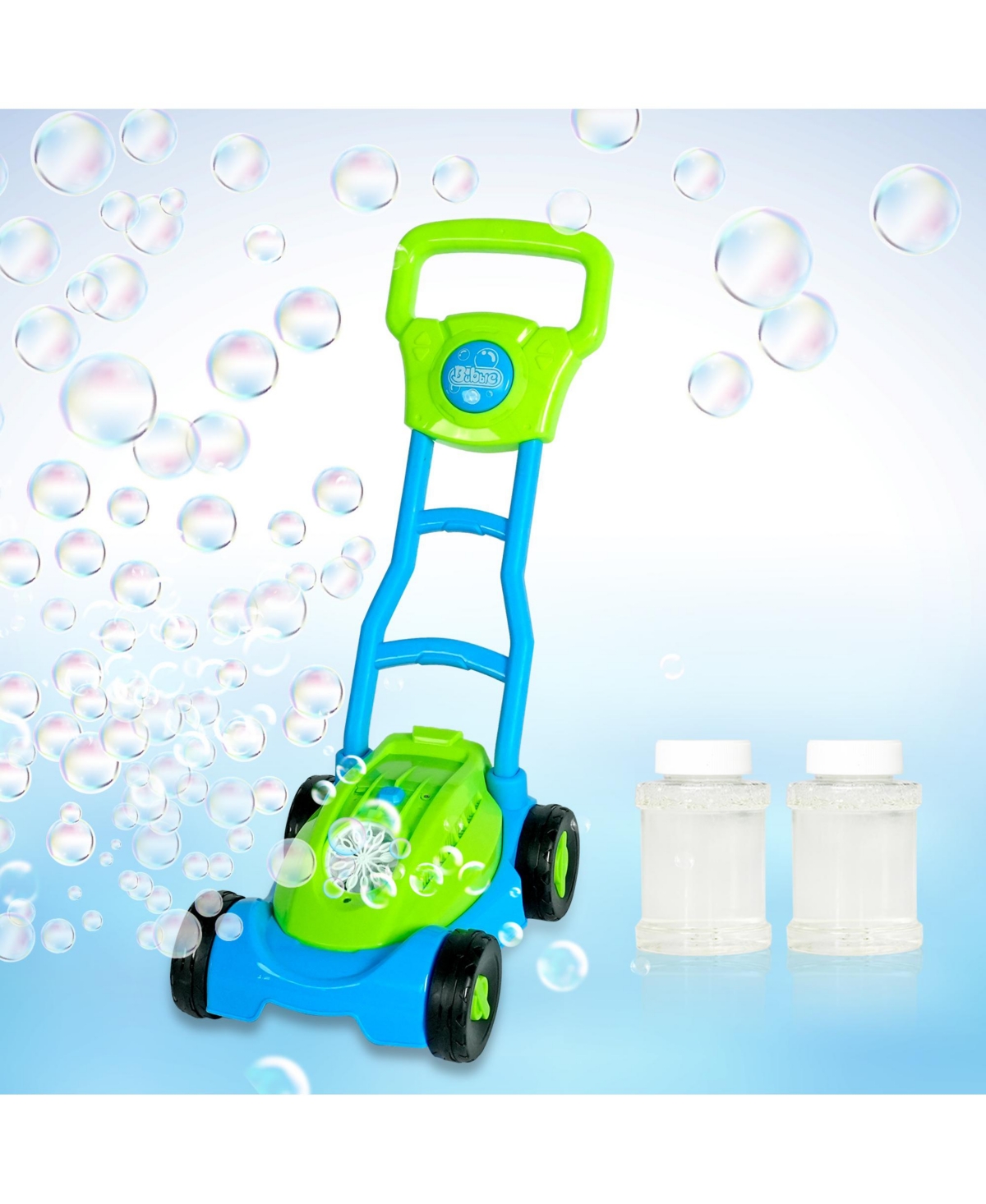 Easy Playhouse Lawn Mower Bubble Machine, Automatic & Leakproof, Ages 3+