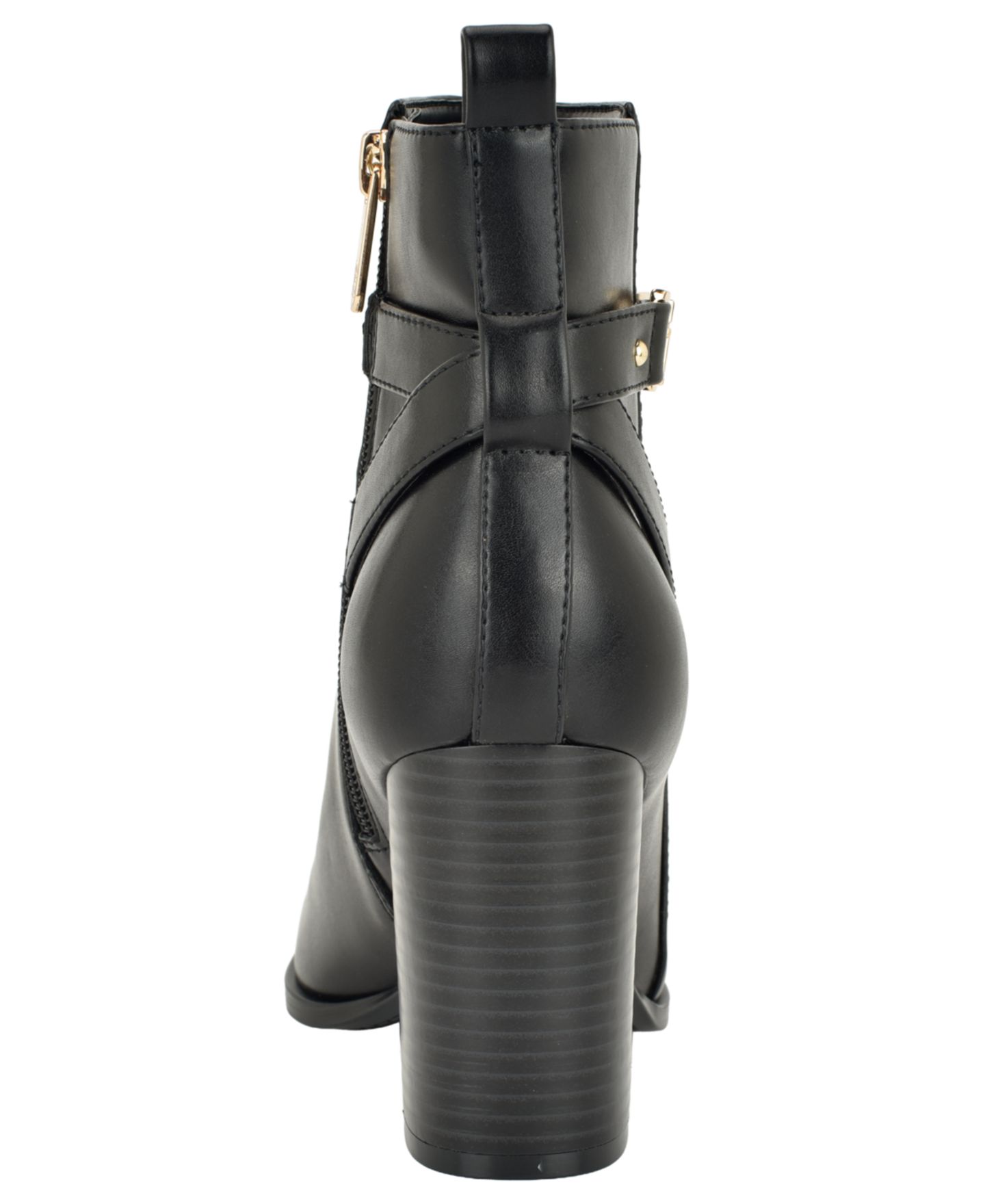 Женские ботинки Tommy Hilfiger Midna Pointed Toe Block Heel Buckle Dress Booties, цвет: Чёрный — фото 3
