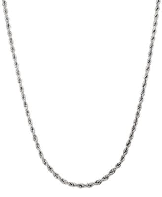 Silver-Tone Rope Necklace