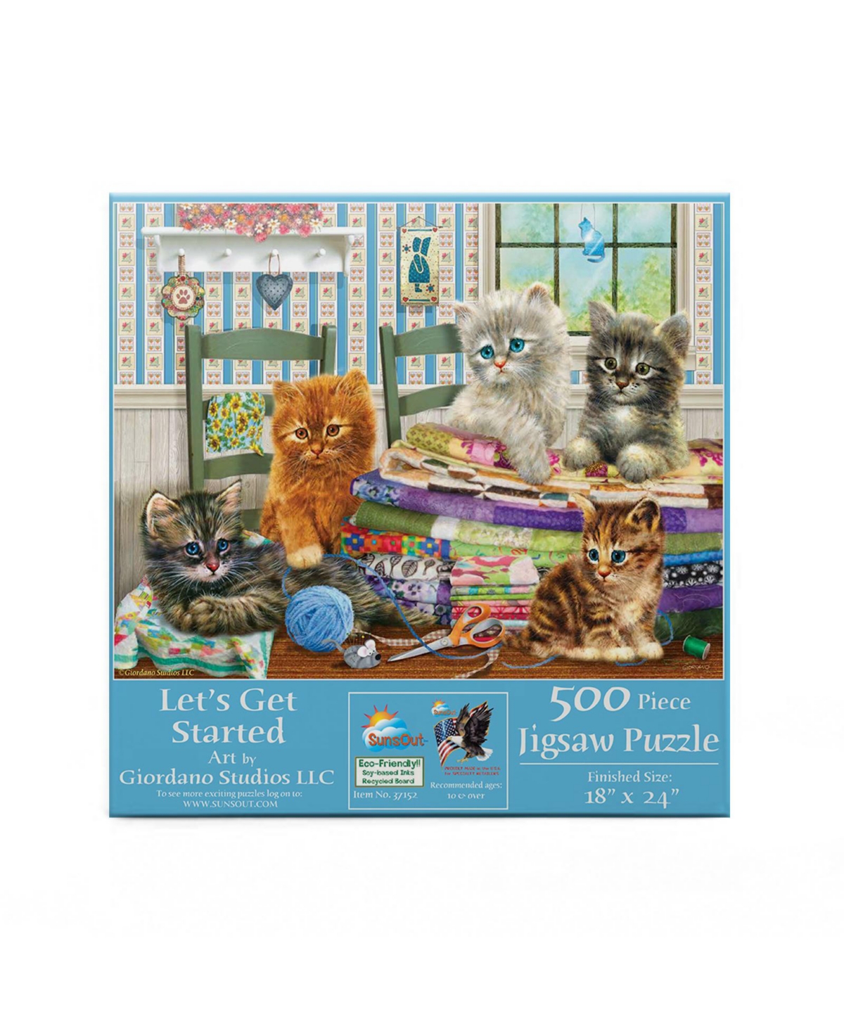 SunsOut Let's Get Started 500 Piece Jigsaw Puzzle, Ages 15+
