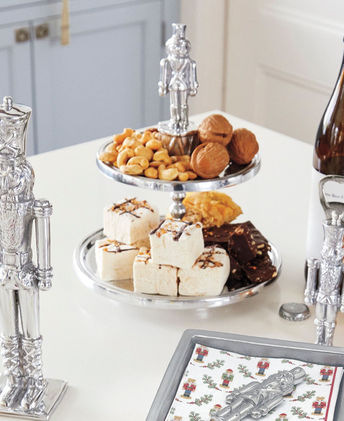 Mariposa Nutcracker 2-Tiered Server