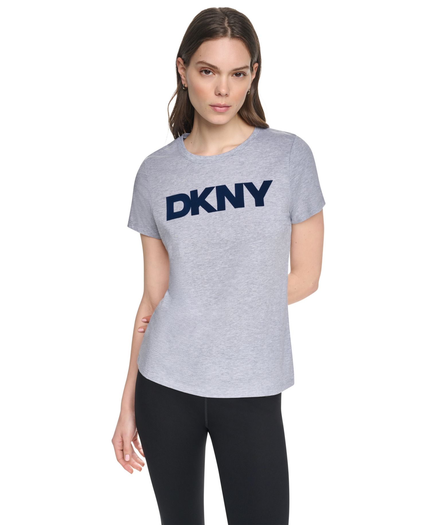 Women's Flocked Logo Crewneck T-Shirt