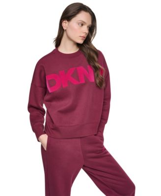Women's Oversized Graphic Blouson-Sleeve Pullover Sweatshirt