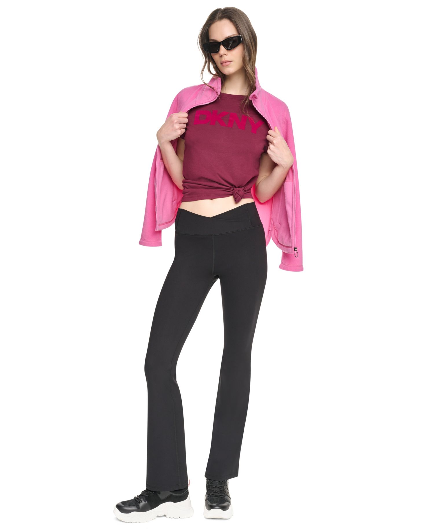 Women's Flocked Logo Crewneck T-Shirt
