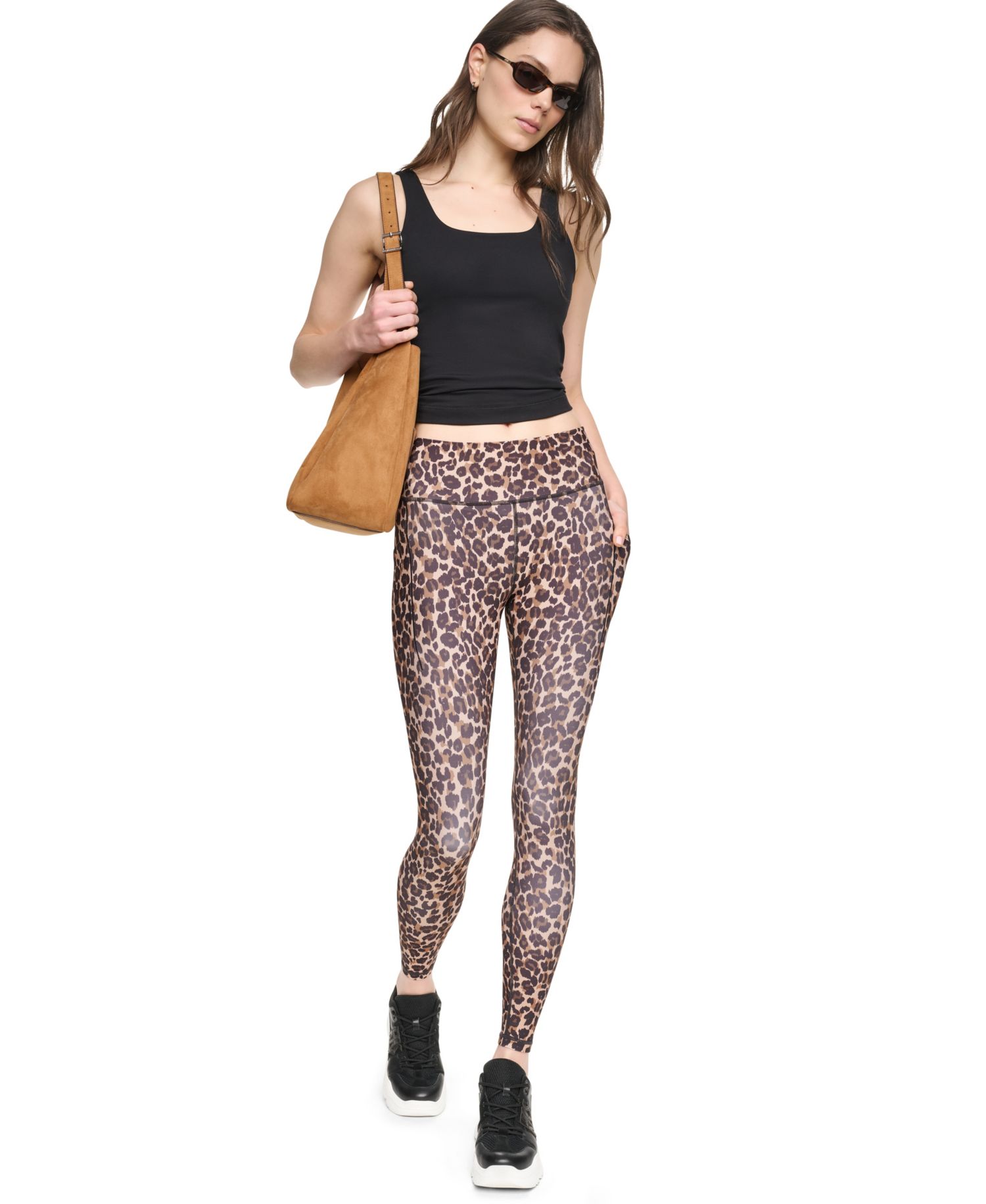 Women's High-Waist 7/8 Leggings with Floating Pockets