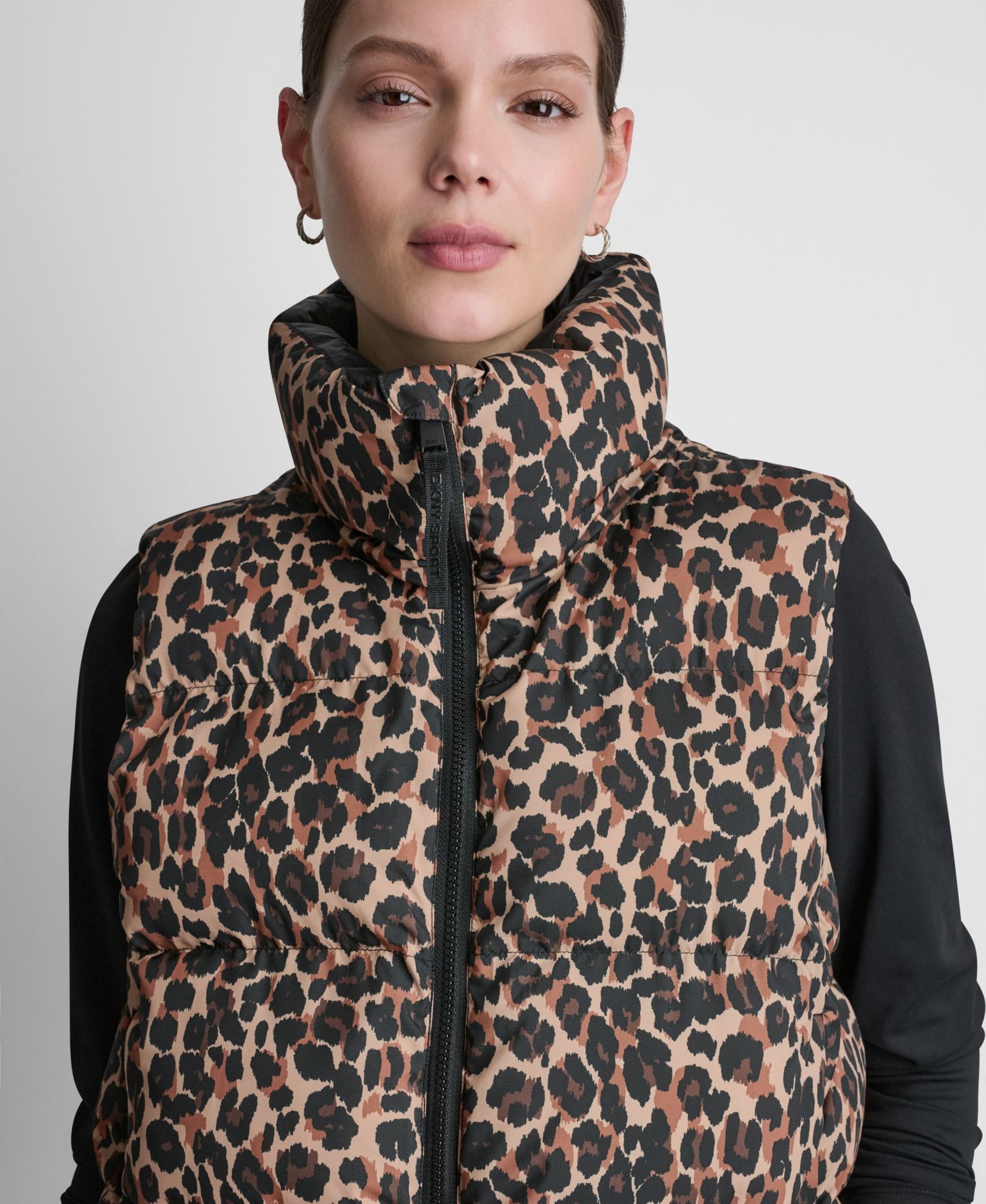 Women's Puffer Animal-Print Vest