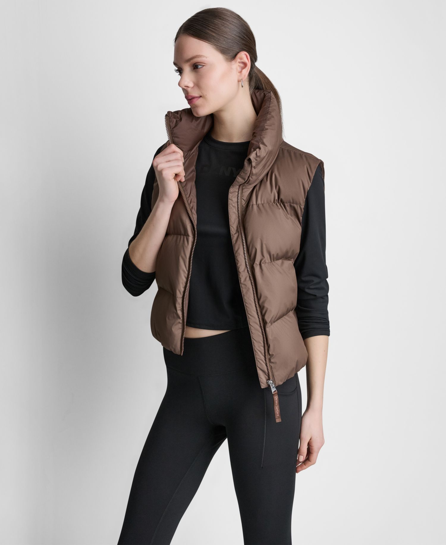 Women's Mock Neck Puffer Vest