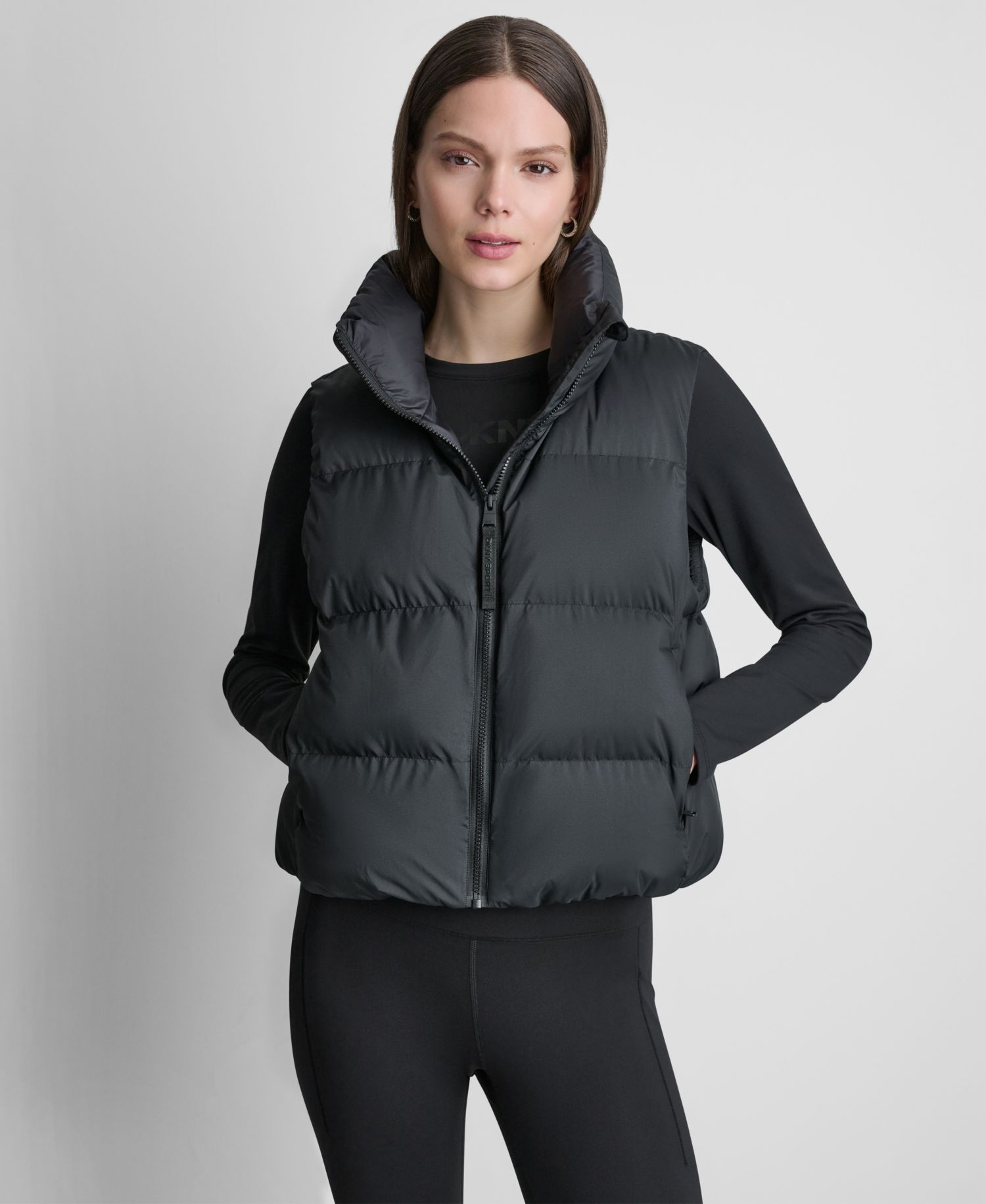 Women's Mock Neck Puffer Vest