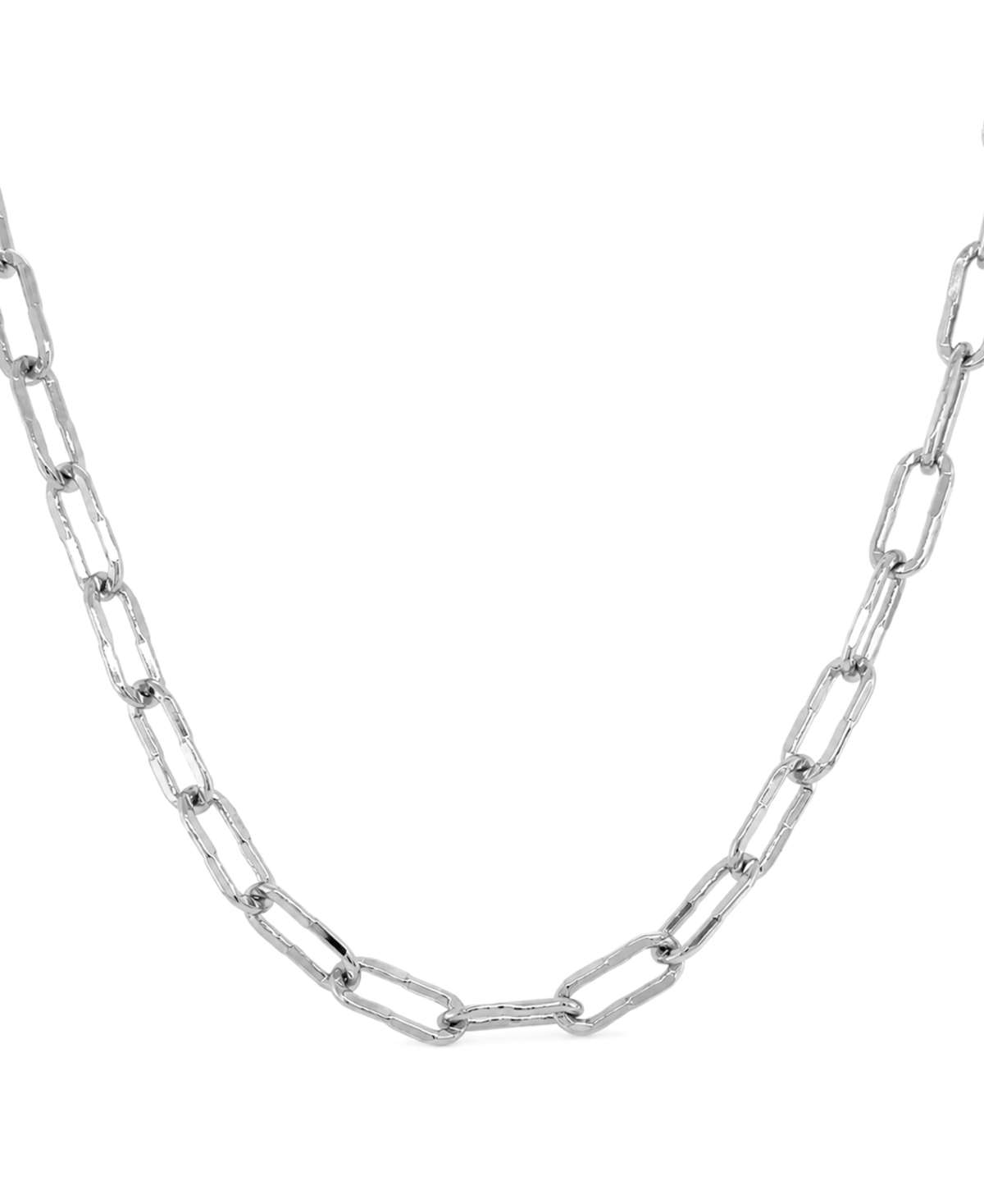 And Now This Silver-Plated or 18K Gold-Plated Chunky Chain Necklace - Silver