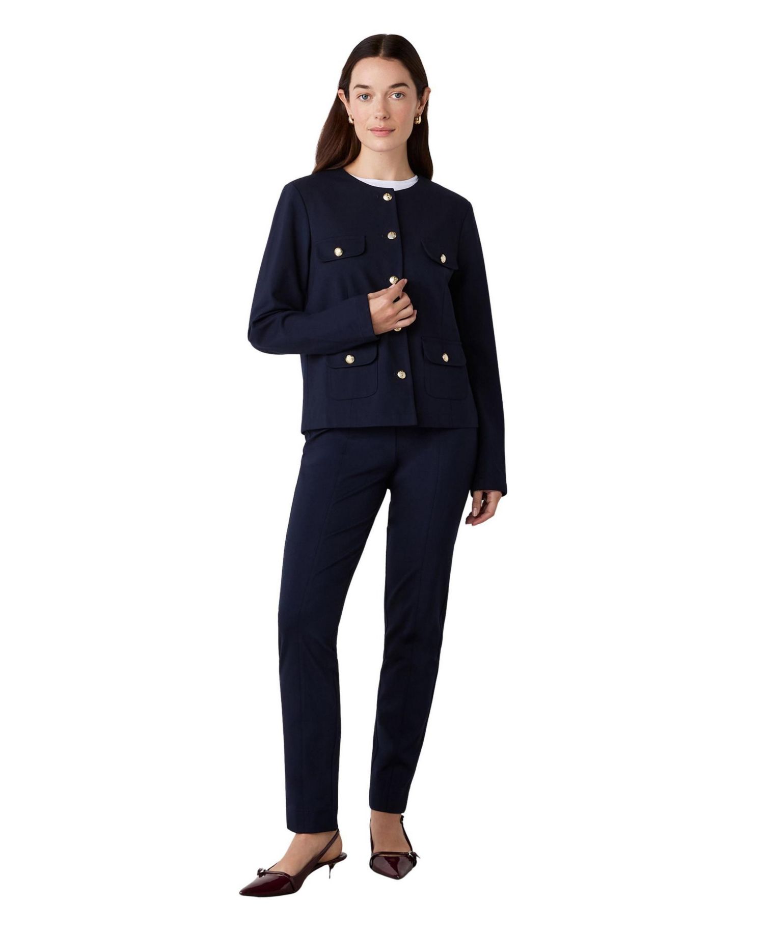 Women's Imogen Ponte Jersey Crewneck Jacket