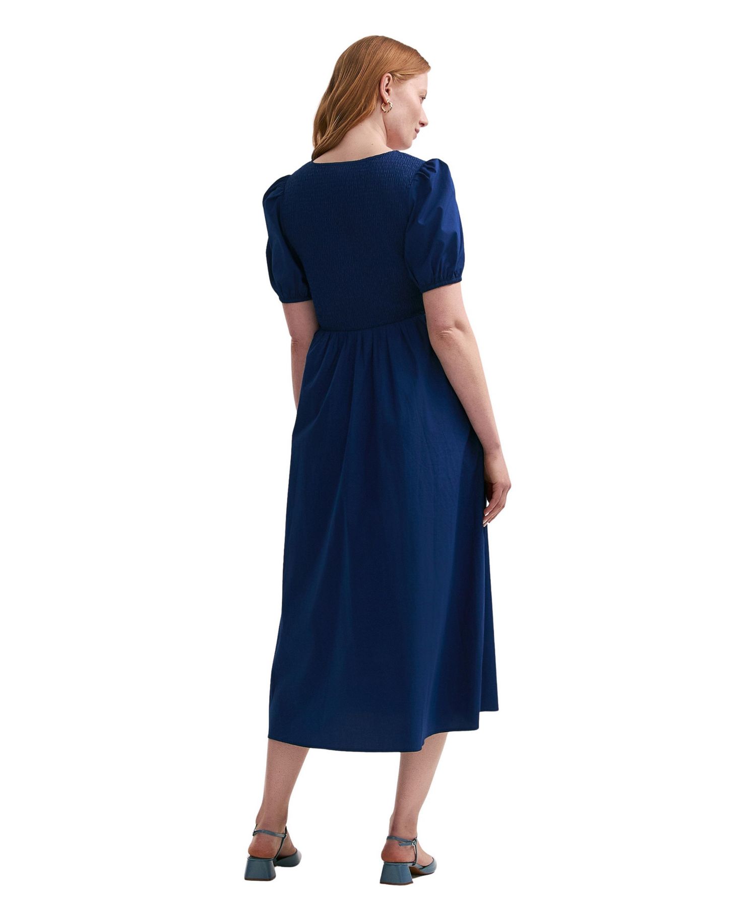 Women's Jamilla V-Neck Short-Sleeve Midi Dress