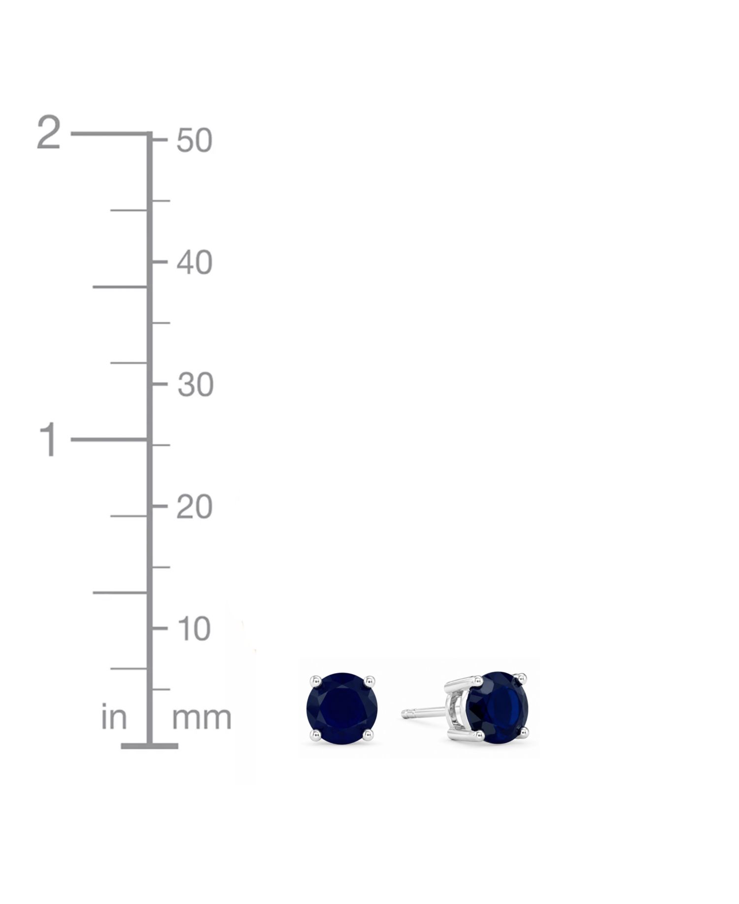 And Now This Glass Stone Stud Earrings in Silver-Plate