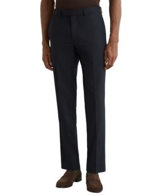 Men's Graduate Tailored-Fit Flat-Front Suit Pants