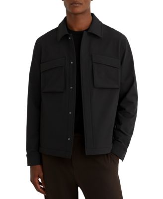 Men's Divide Utilitarian Soft-Fleece Lined Twin-Pocket Overshirt