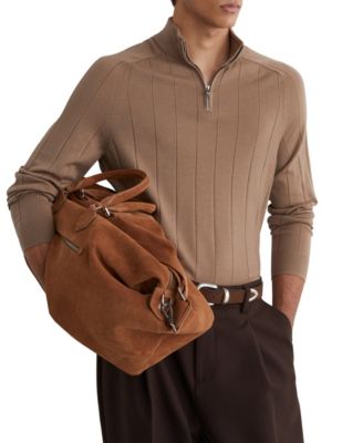 Men's Findlay Merino Wool Wide-Rib Half-Zip Sweater