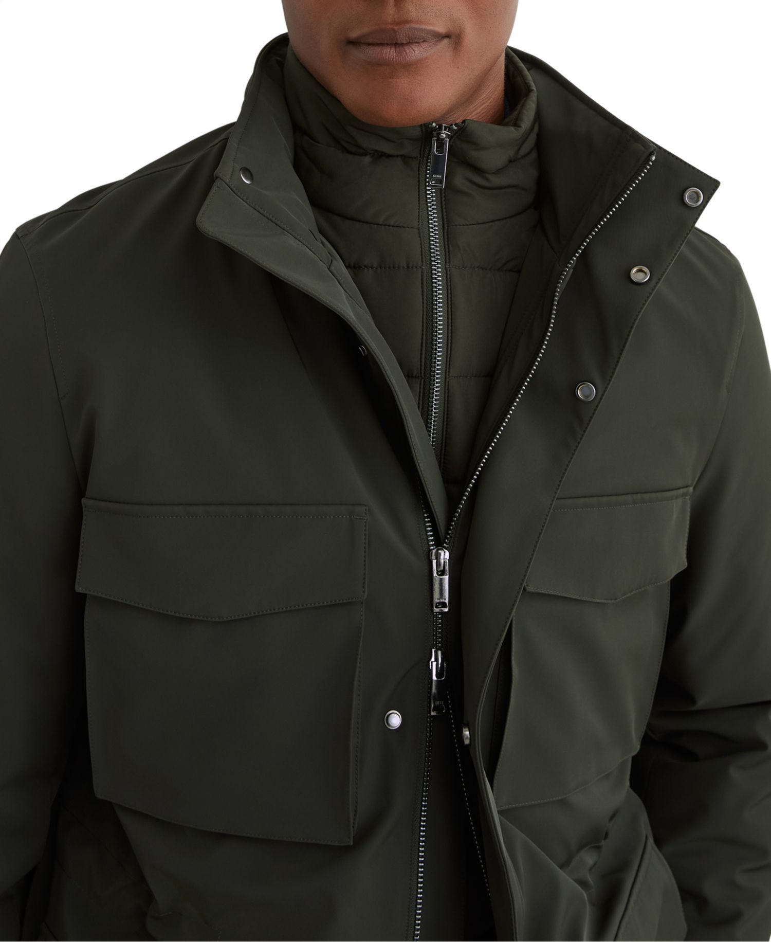 Men's Glick Hooded Four-Pocket Removable Gilet Jacket