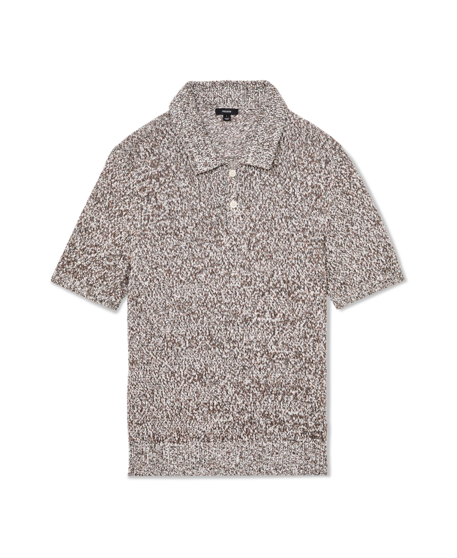 Men's Marco Relaxed-Fit Marled Cotton-Blend Polo Shirt