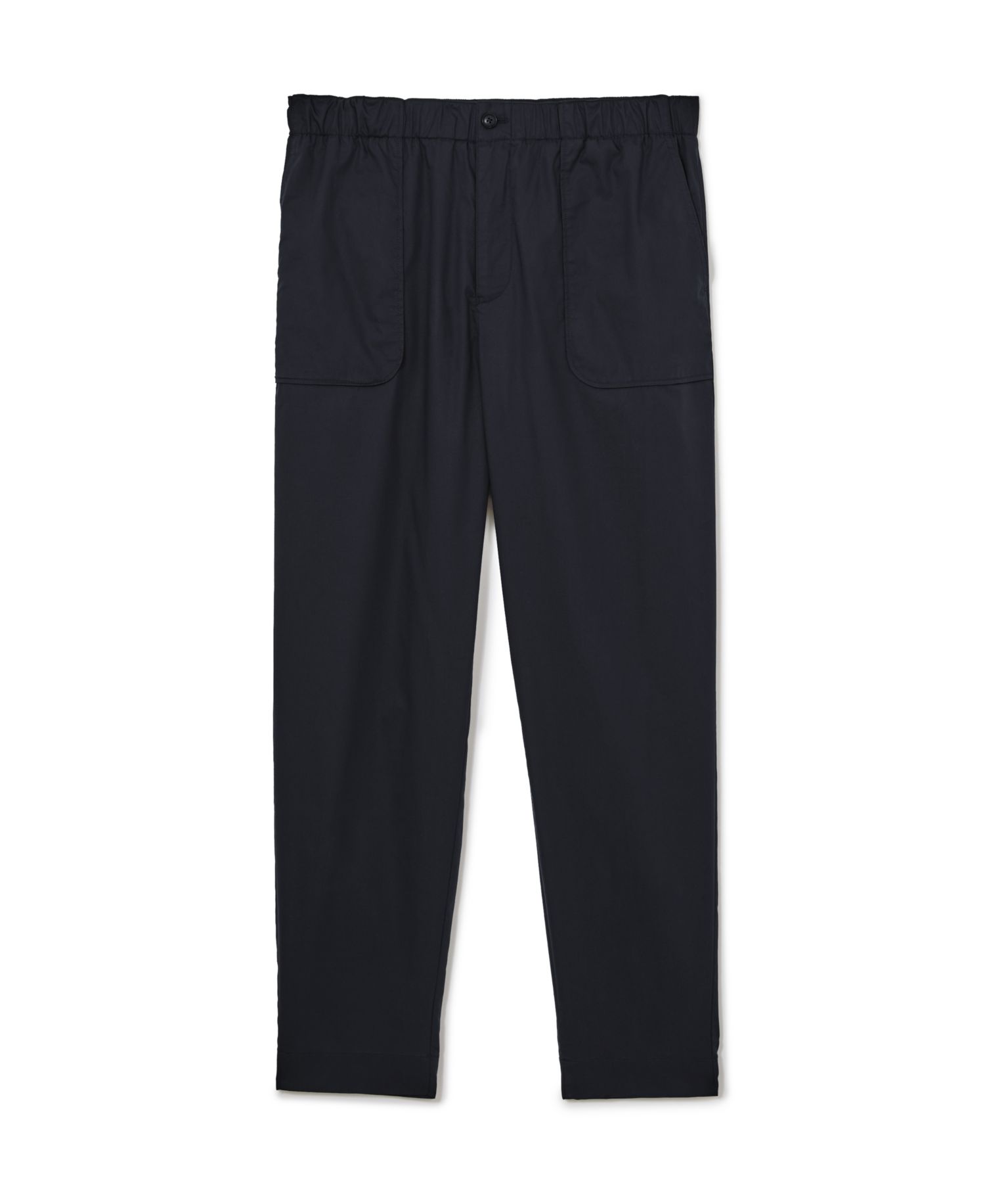 Men's Snap Flat-Front Tapered Stretch Cotton-Blend Pants
