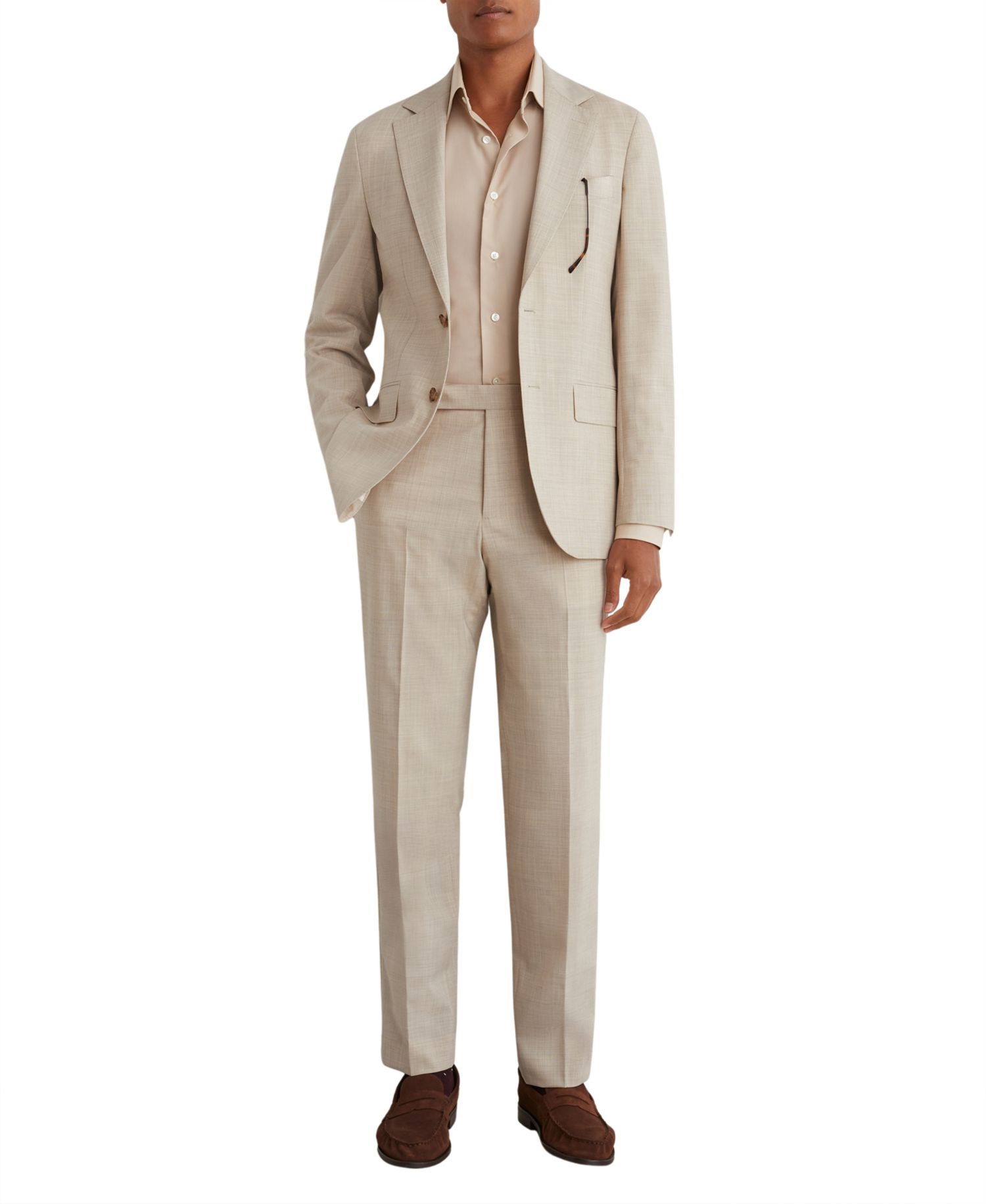 Men's Vita Wool-Blend Pin-Check Single-Breasted Classic-Fit Blazer