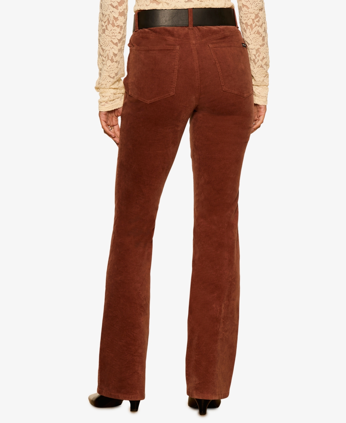 Sanctuary Women's Play Date Corduroy Mid-Rise Bootcut Pants
