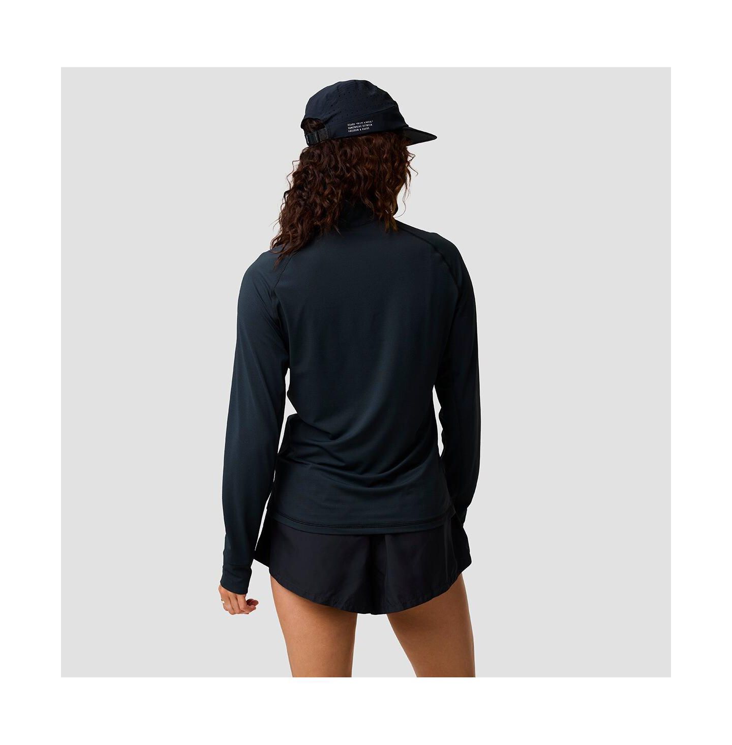 Женские топы Backcountry BGA Tahoe Sun 1/4 Zip Long Sleeve Performance, цвет: Чёрный — фото 6