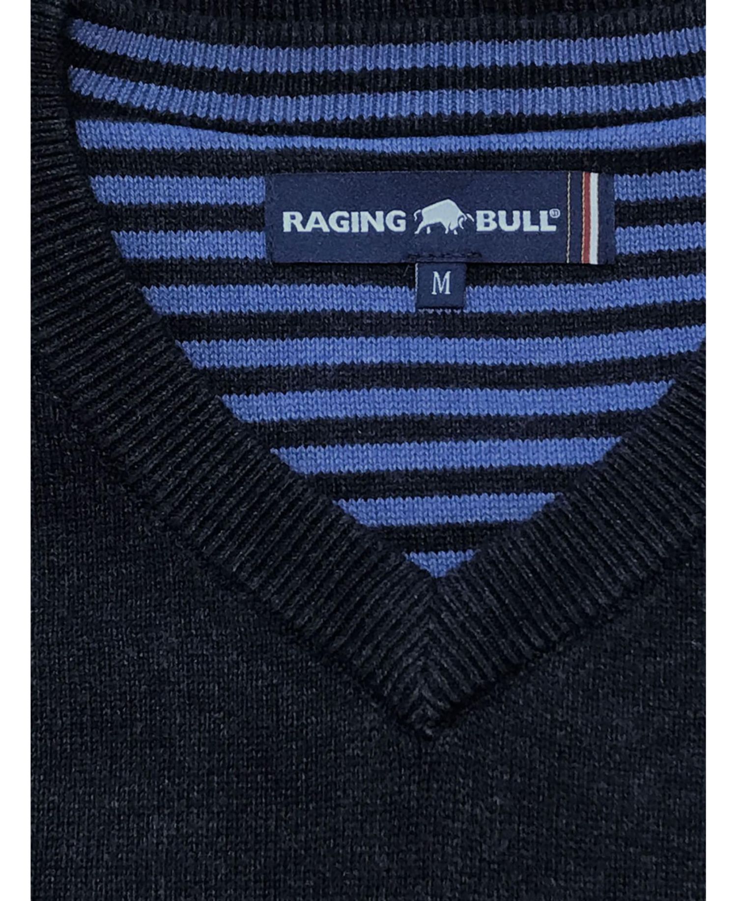 Men's Classic Long-Sleeve V-Neck Cotton-Cashmere Blend Sweater
