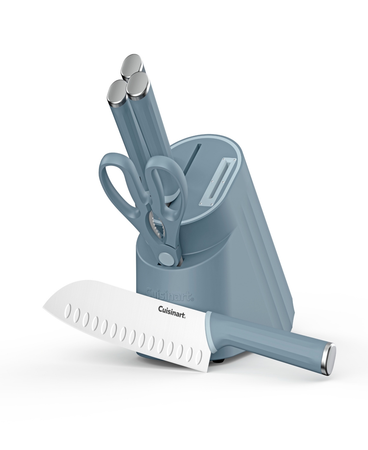 Cuisinart Artisan Elite 6-piece Stainless Steel Cutlery Knife Block Set In Blue