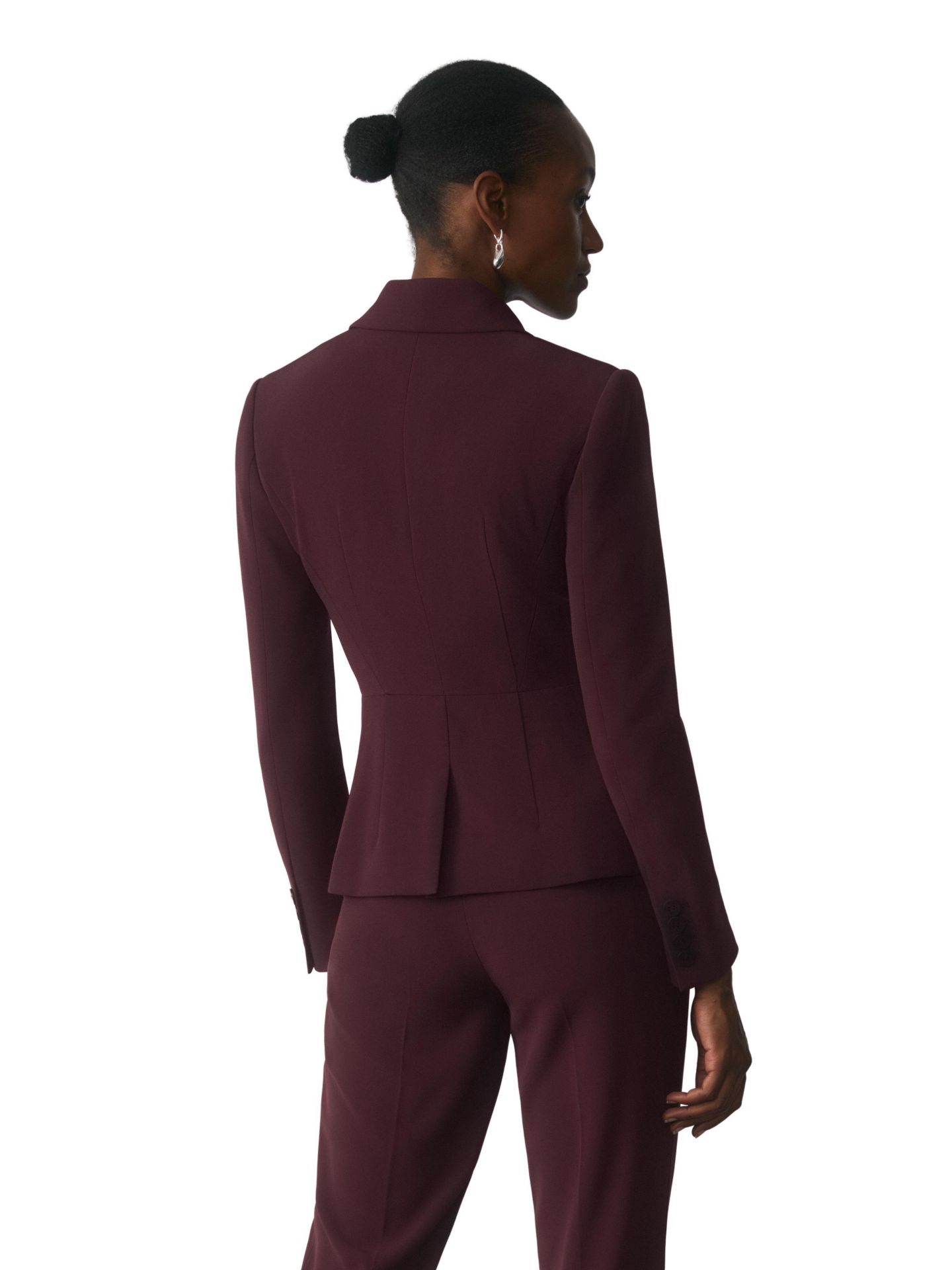 Женский пиджак The Fold Clever Crepe Caselle Tailored Blazer, цвет: Фиолетовый — фото 3