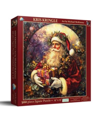Kris Kringle Christmas 500-Piece Jigsaw Puzzle, Ages 15+