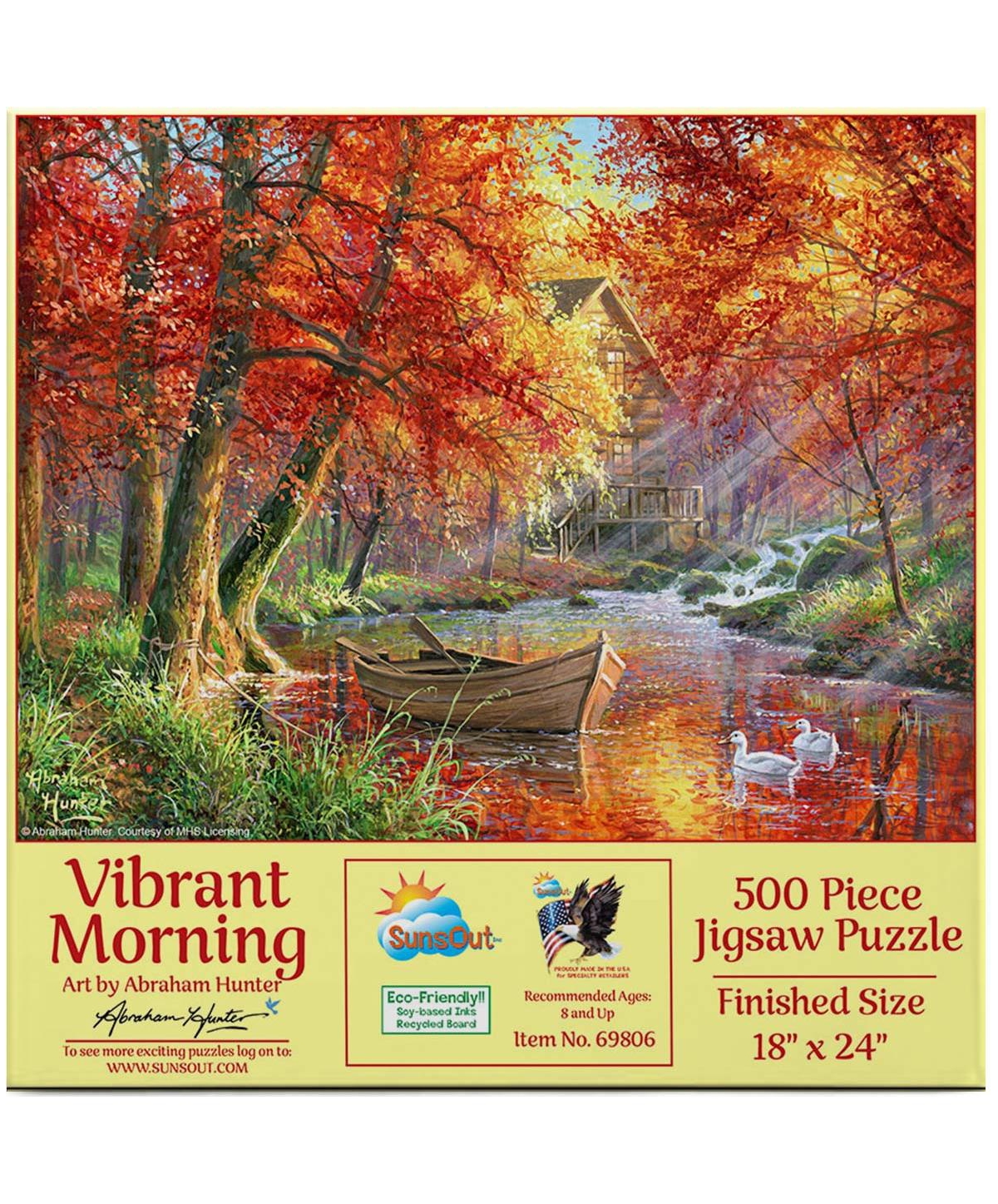 SunsOut Vibrant Morning 500 Piece Jigsaw Puzzle, Ages 15+