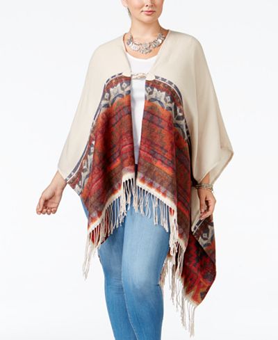 Love Squared Trendy Plus Size Poncho Cardigan