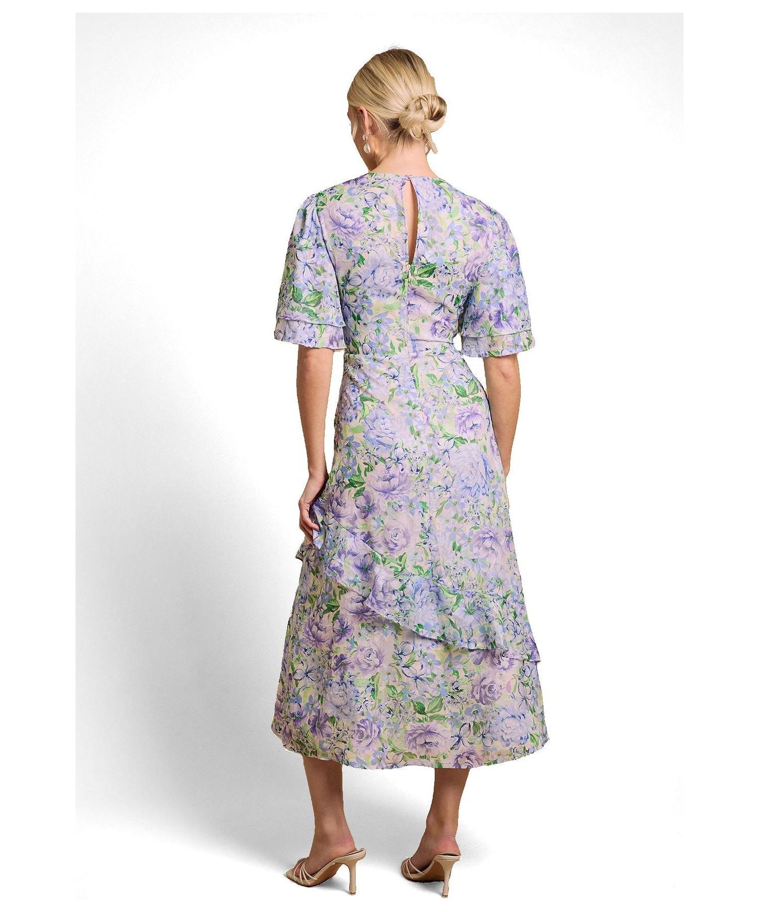Women's Occasion Flora Jacquard Midi Dress