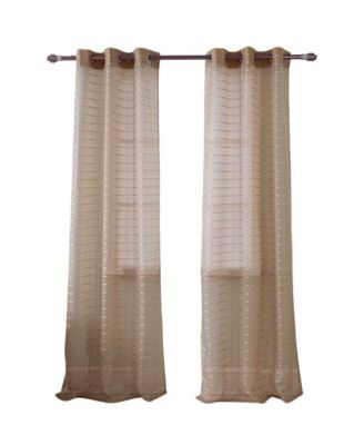 Wanda Box Voile Grommet Panel Polyester Curtain Panels