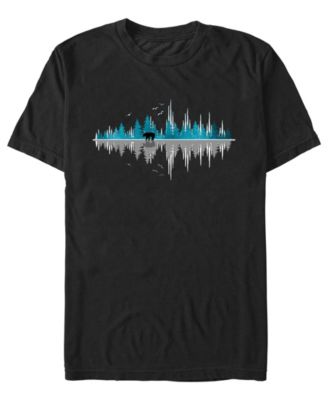 Men's The Sounds Of Nature Music Sound Wave Graphic Crew Neck T-Shirt