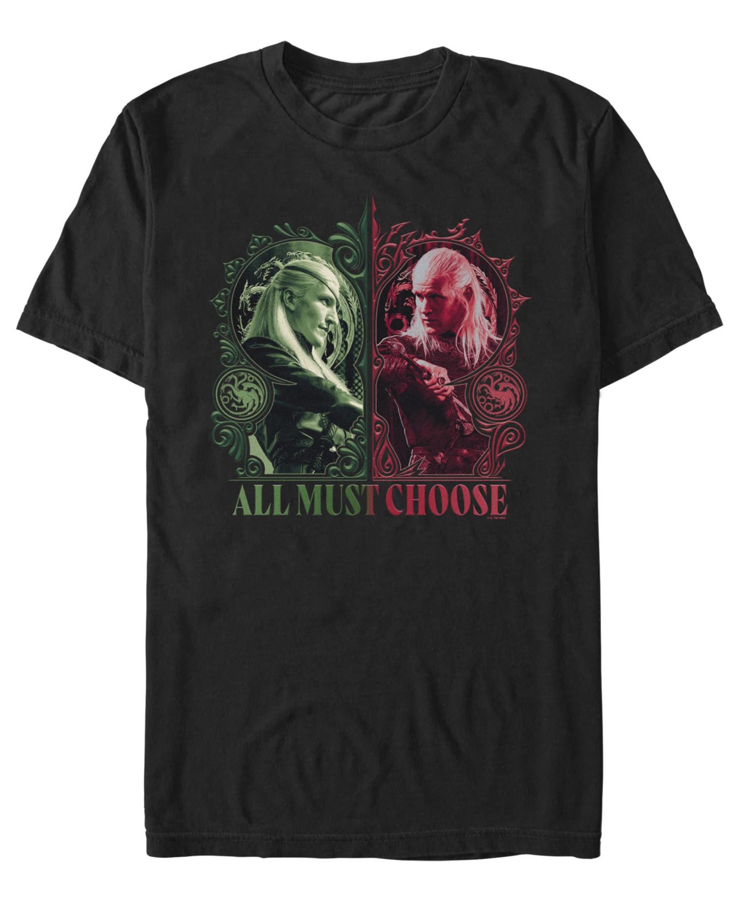 Men's House of the Dragon Daemon Aemond Graphic Regular-Fit T-Shirt