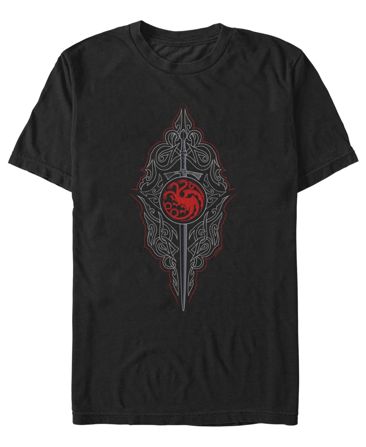 Мужская футболка Fifth Sun Targaryen Sword Graphic, цвет: Чёрный — фото 1
