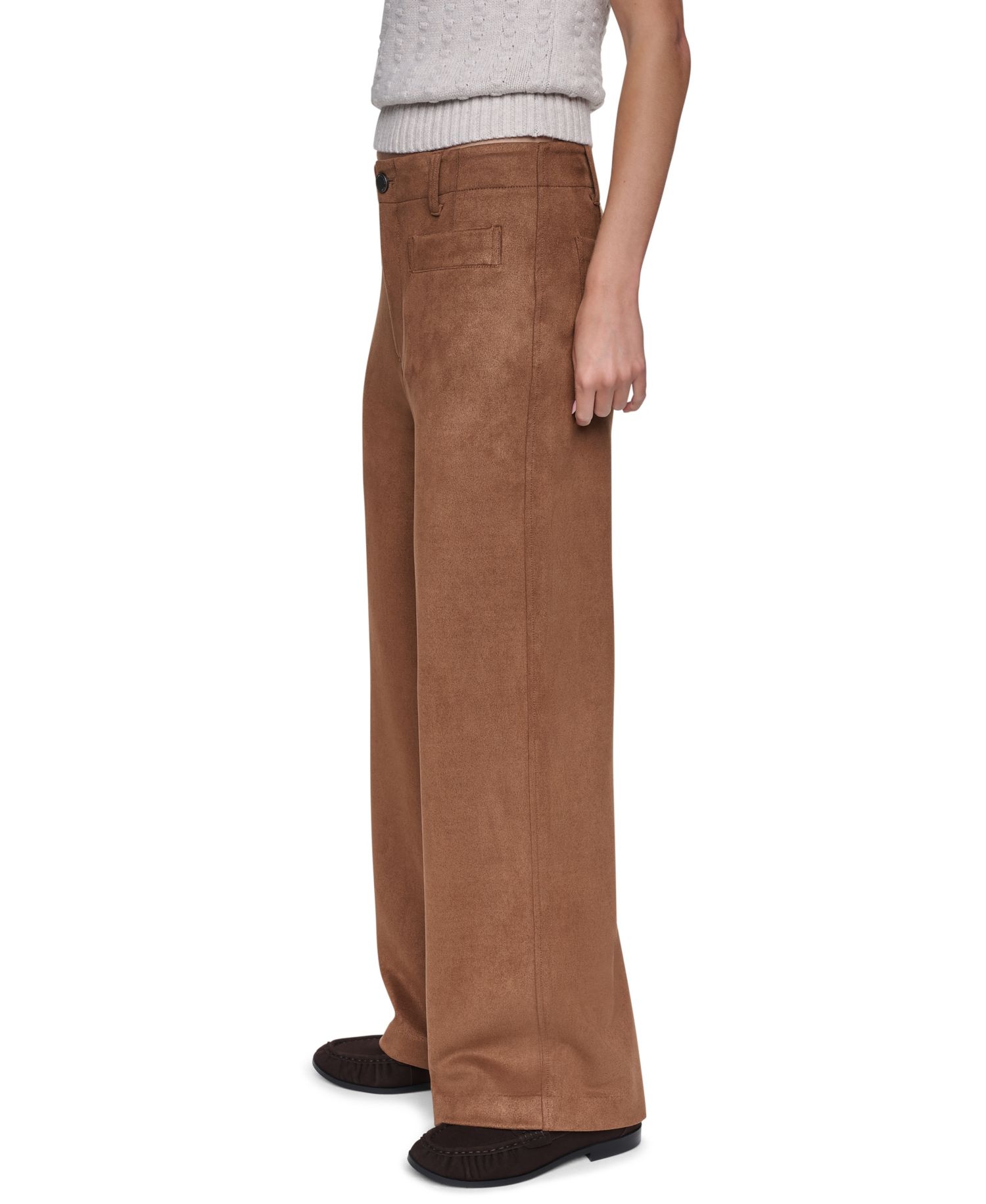 Women's High-Rise Wide-Leg Cropped Pants