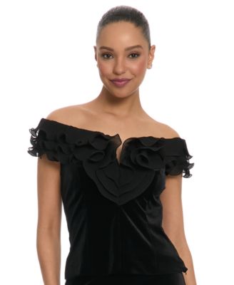 Black Off The Shoulder Top - Macy's