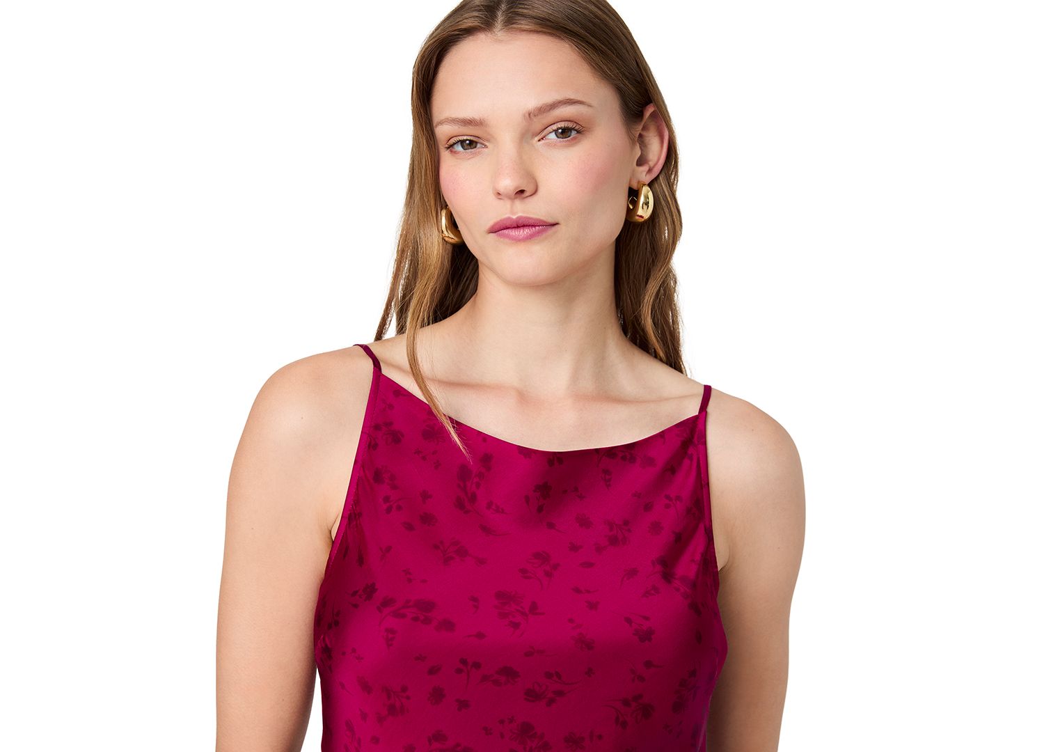 Women's Oona Floral-Print Satin Sleeveless Mini Dress