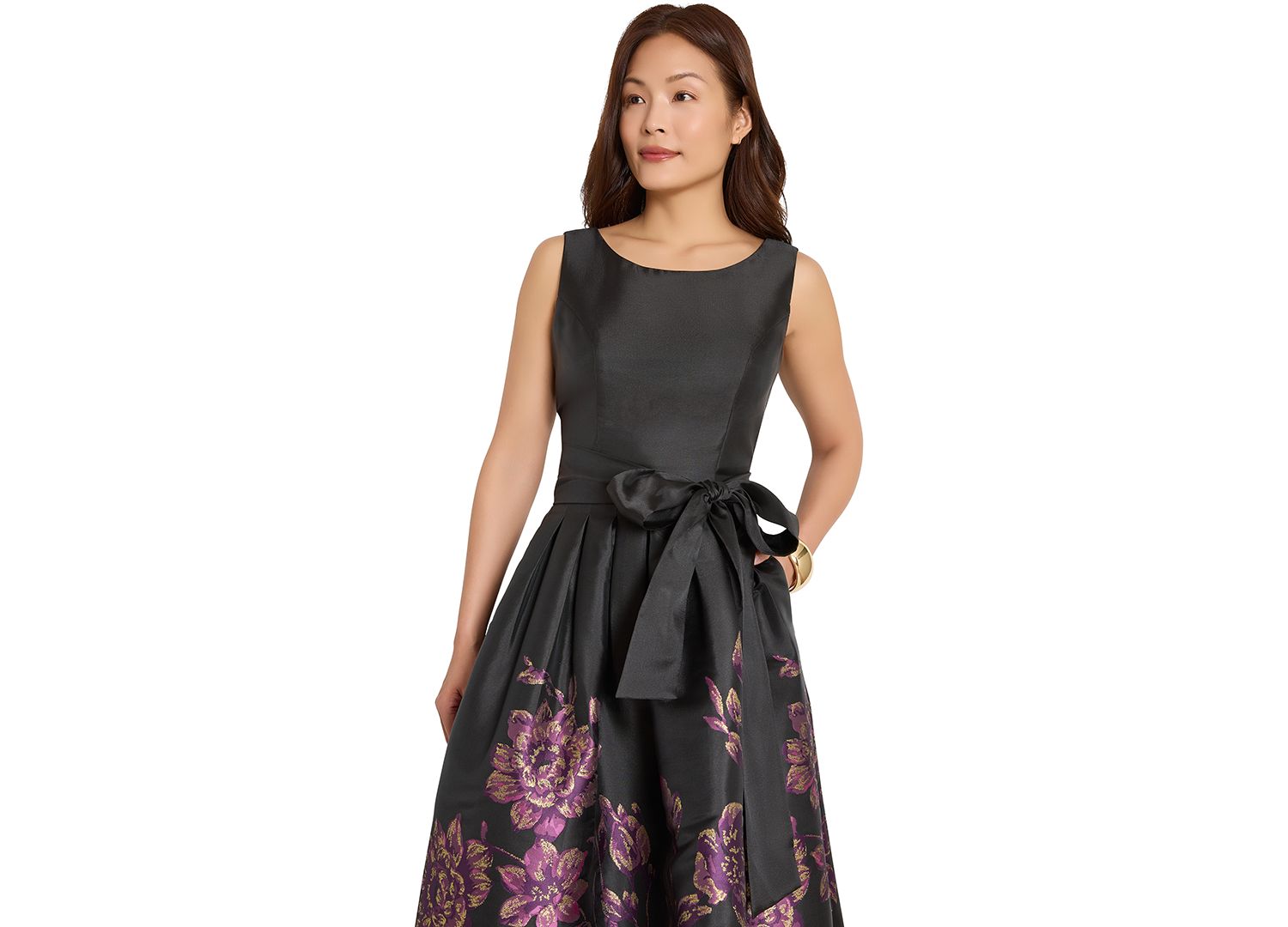 Women's Floral Sleeveless Gown