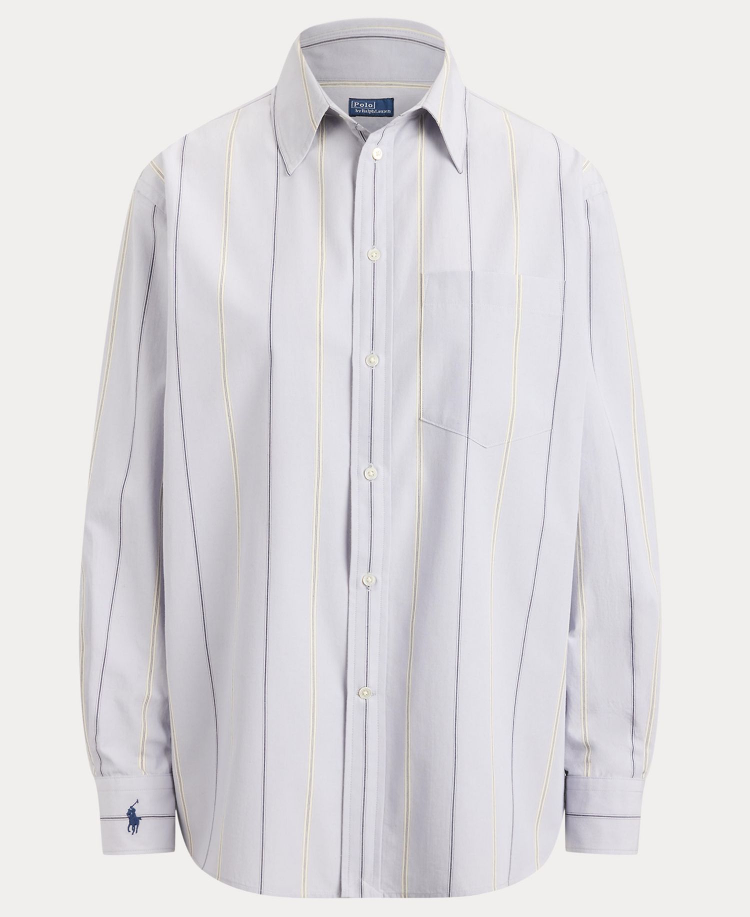 Women's Oversize-Fit Striped Cotton Shirt