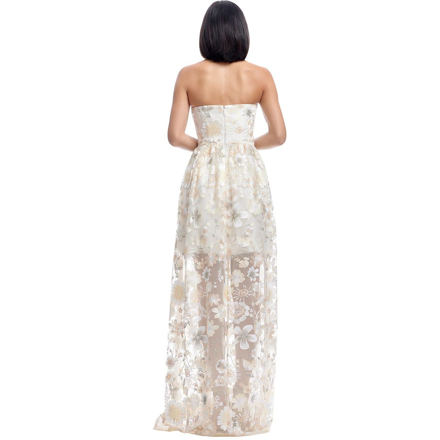 Women's Audrina Floral Strapless Gown