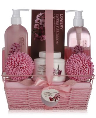 7 Piece Home Spa Body Care Gift Set in Cherry Blossom